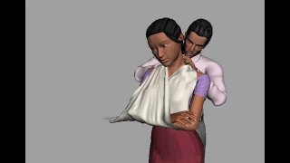 Háromszög kendő használata